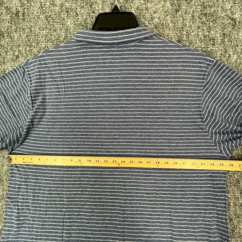 Ralph Lauren‎ Polo Shirt Mens XXL Blue Preppy Clubhouse Vintage Single Stitch